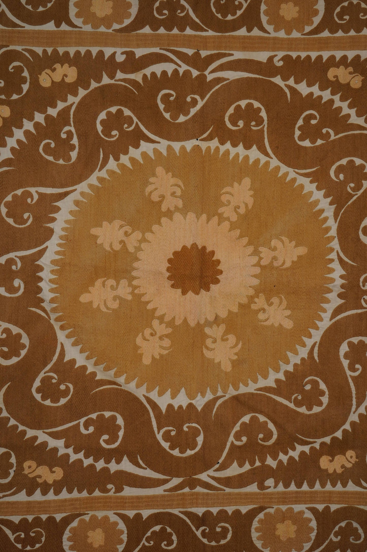 Handmade Vintage Suzani Throw - 138cm x 144cm