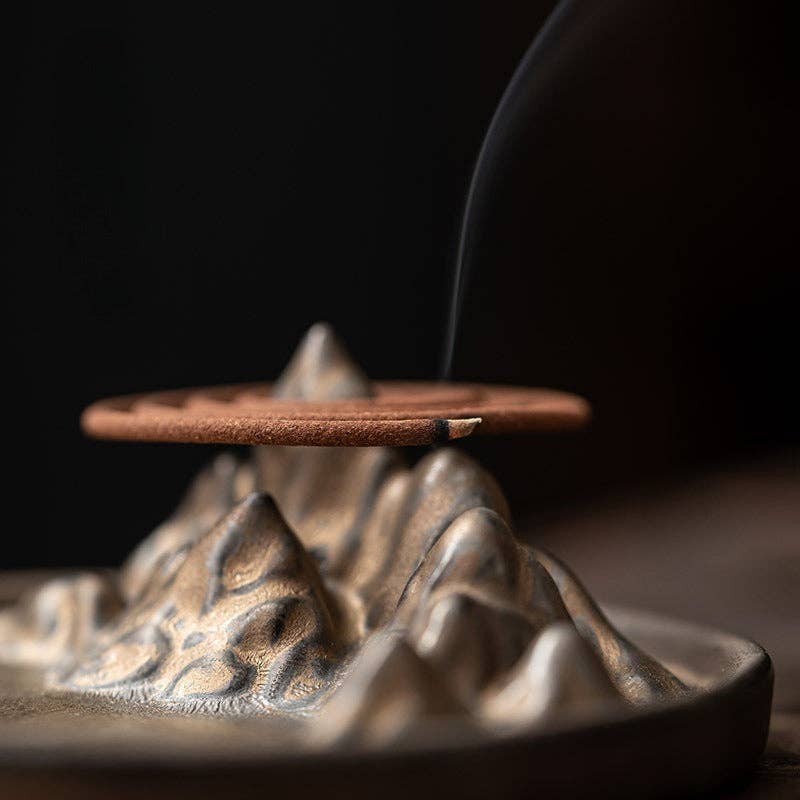 Golden Mountain Incense Holder