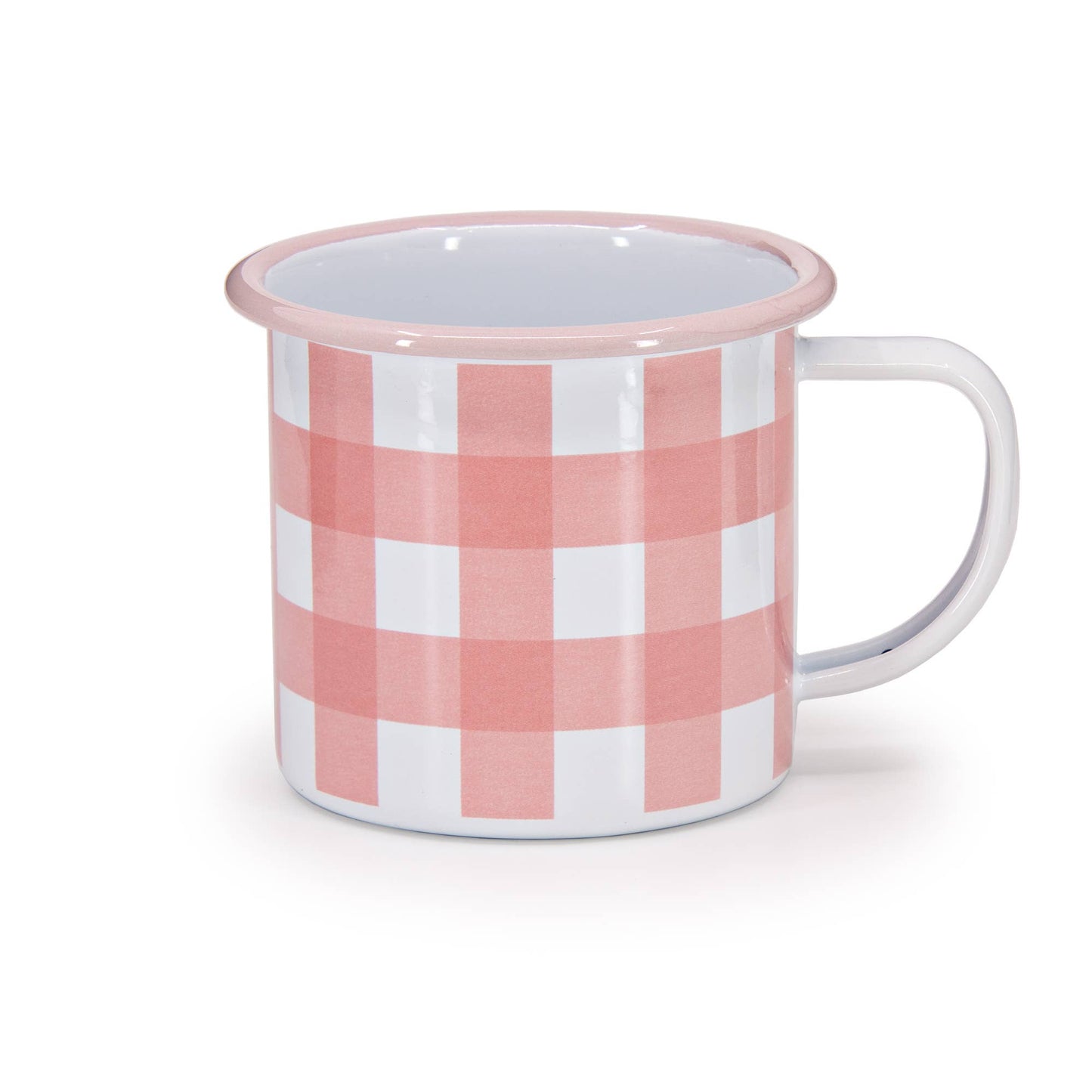 Max Humphrey x CCH Gingham Enamelware Mug: Yellow