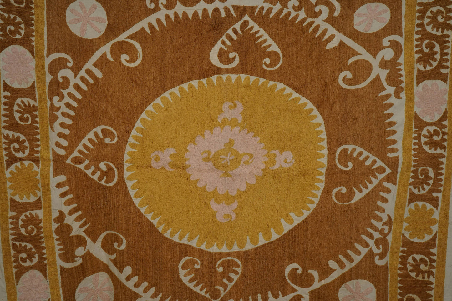Handmade Vintage Suzani Throw - 156cm x 158cm