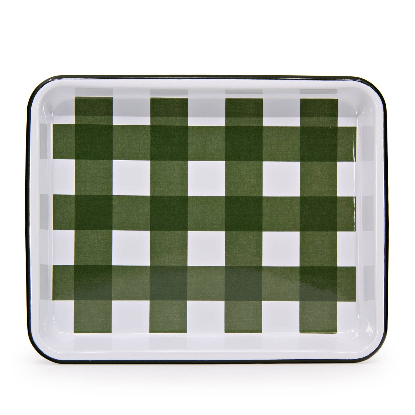 Max Humphrey x CCH Gingham Enamelware Tray: Pink