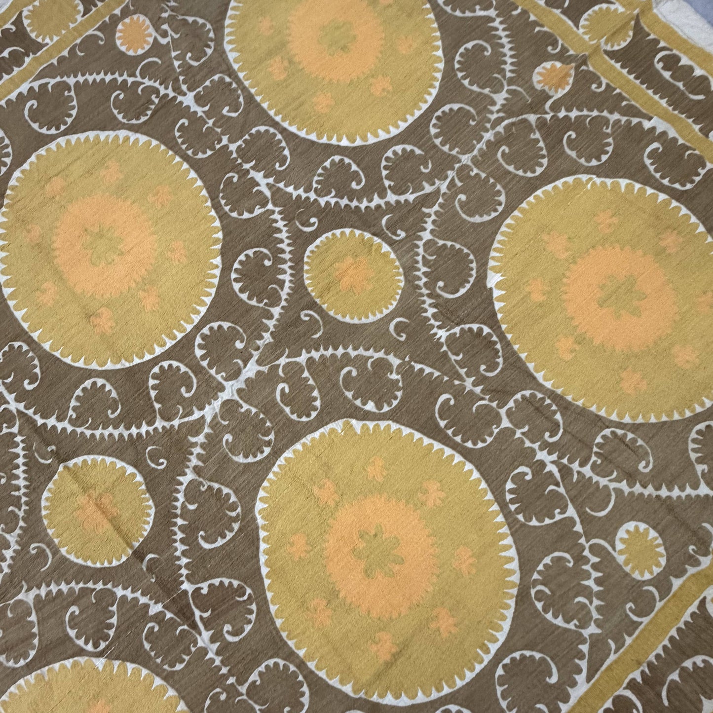 Handmade Vintage Suzani Throw - 230cm x 356cm