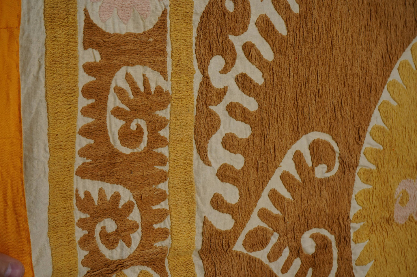 Handmade Vintage Suzani Throw - 156cm x 158cm
