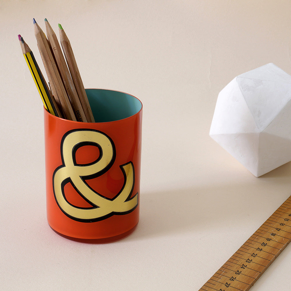 Alphabet Brush Pot - F