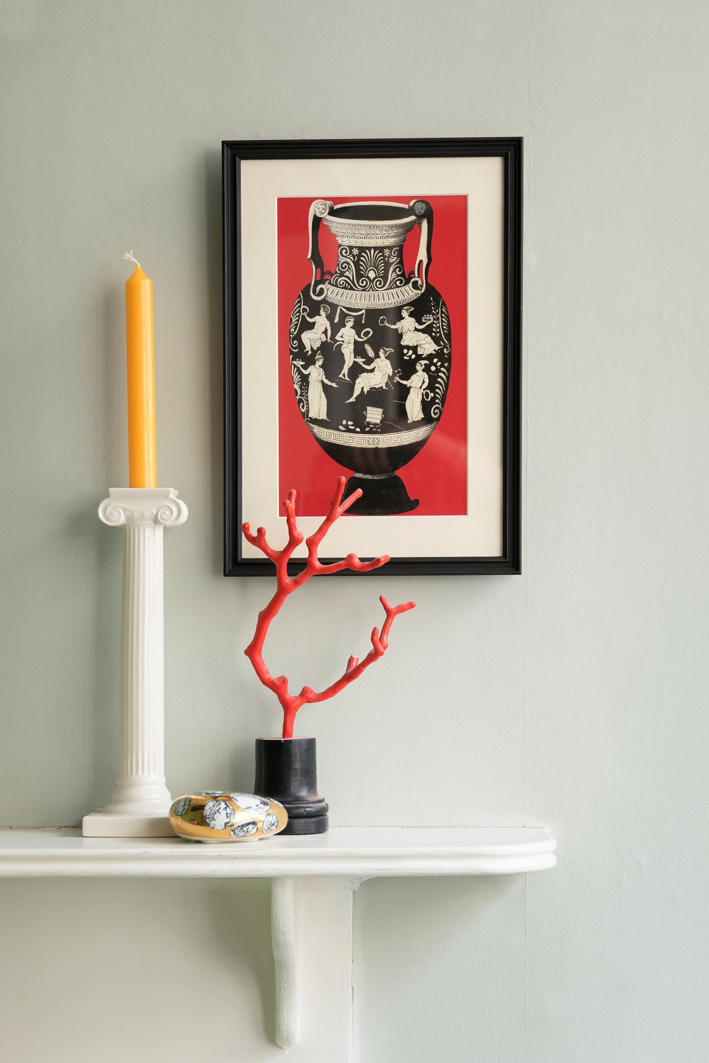 Greek Urn Print - Wedgewood Blue II