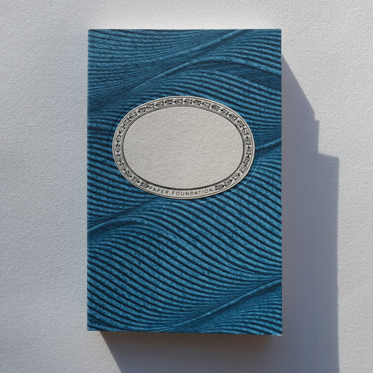 Hand Decorated Notebook - Soundwave Blue - Small