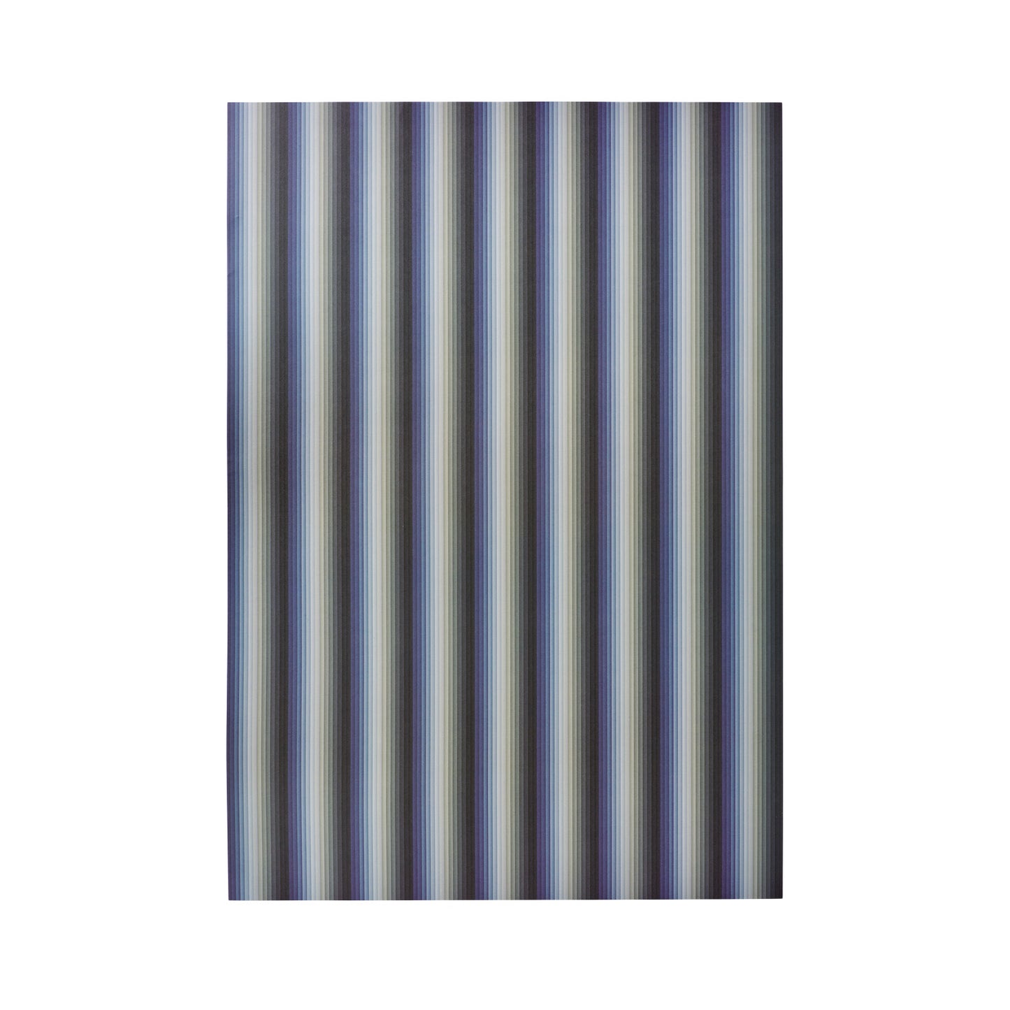 Undulating Stripes - 5 Sheets Of Blue Paper