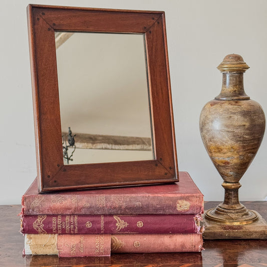 A Mid 19th Century Fruitwood Easel Mirror