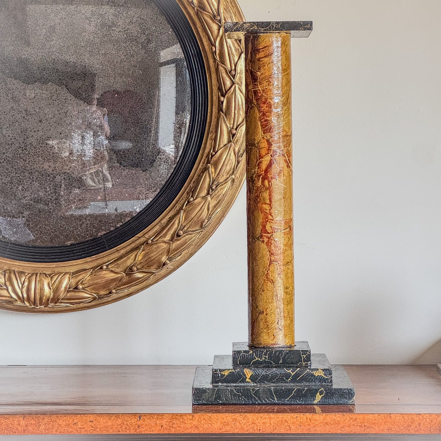 A Late 19th Century Faux Marble Column