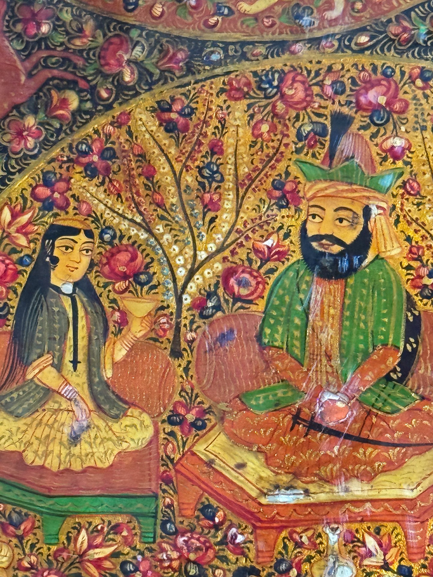 A 19th Century Indian Lacquered Papier Mâché Tray