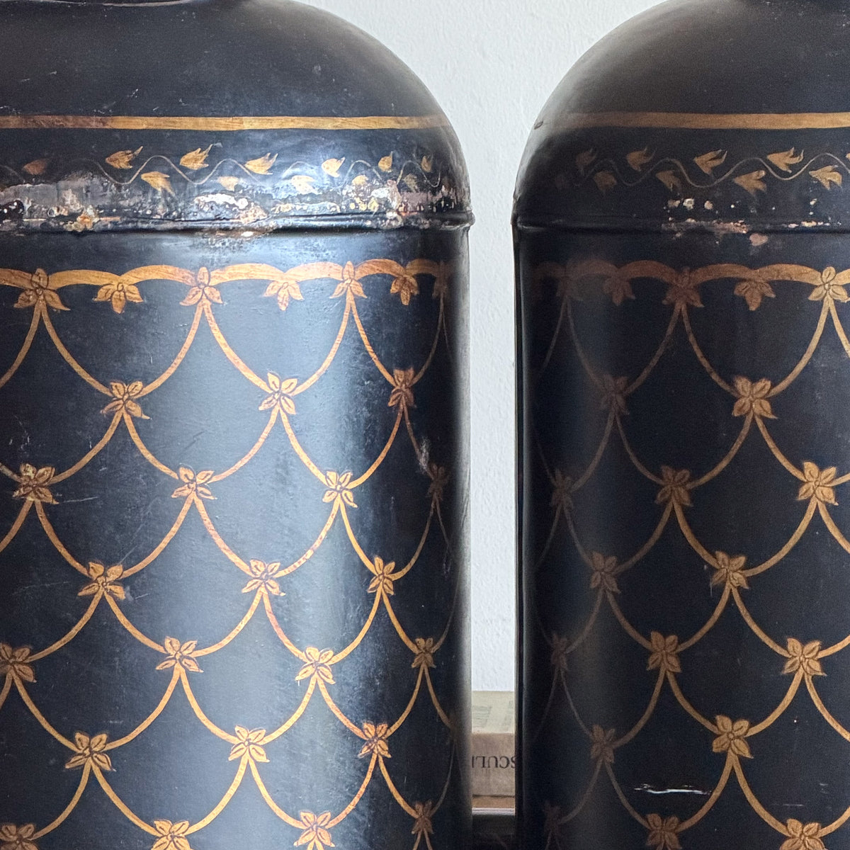 A Pair of Early 20th Century Tea Canisters