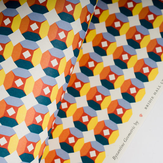 Byzantine Geometric - 5 Sheets Of Paper