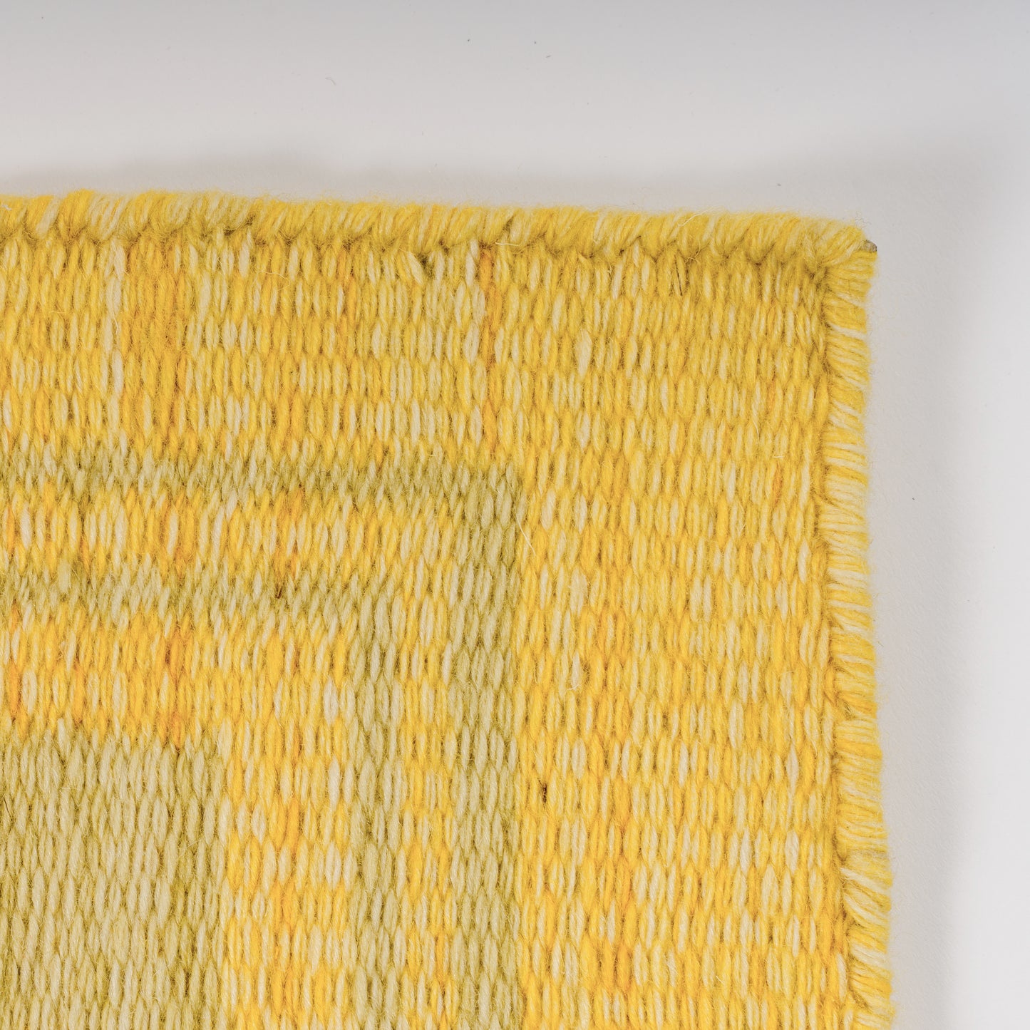 Yellow & Pale Green Borders Reversible Rug
