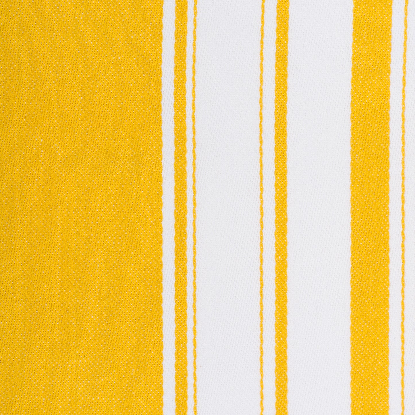 Striped Cotton Tea Towel - Ochre