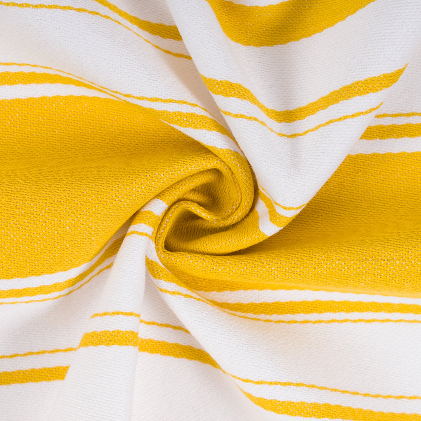 Striped Cotton Tea Towel - Ochre