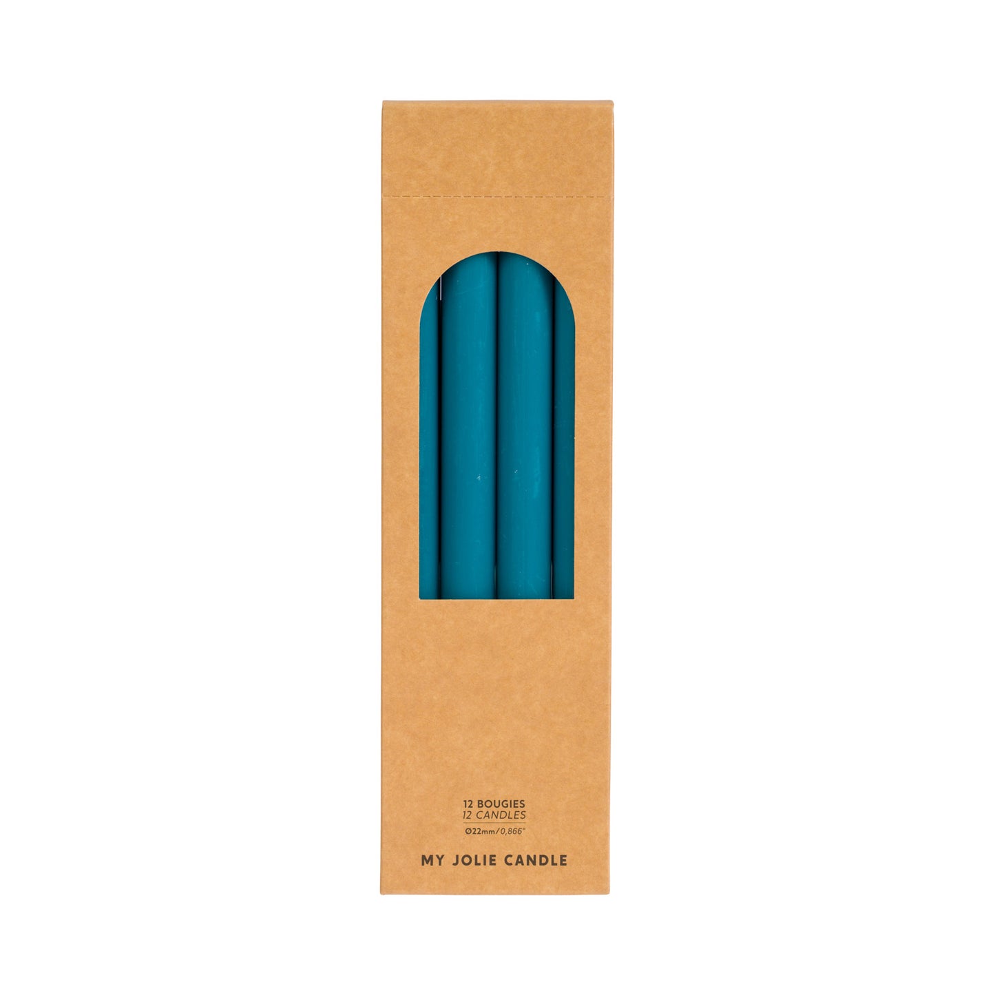 Bleu Lagon Dinner Candle - pack of 12