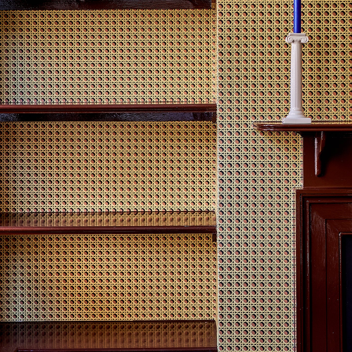 Regency Caning Wallpaper - Khaki