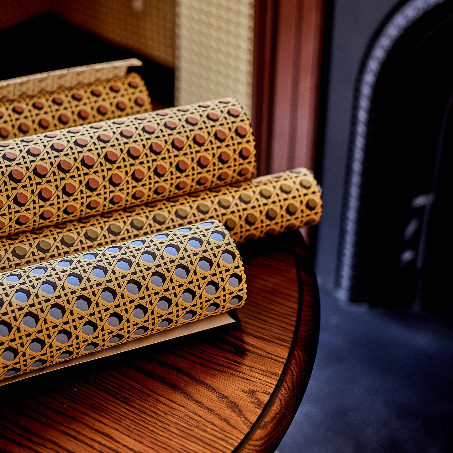 Regency Caning Wallpaper - Khaki