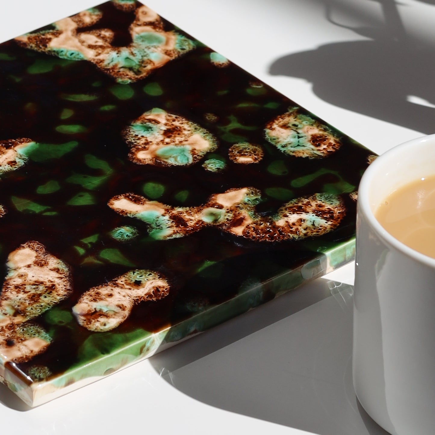 Mottled Earthenware Trivet