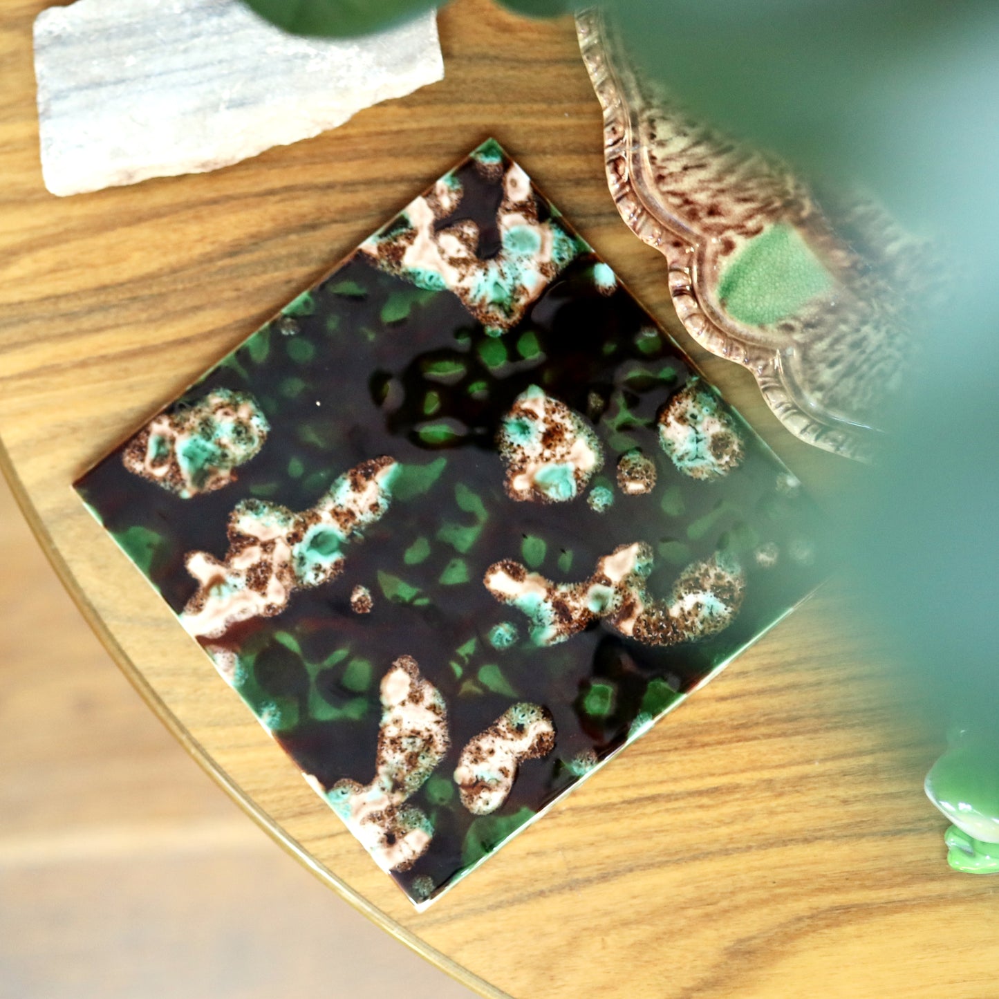Mottled Earthenware Trivet