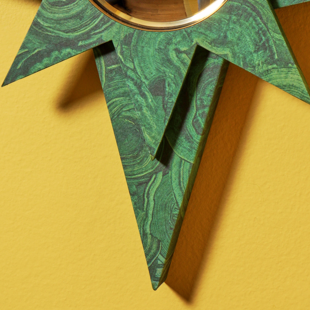 Compass Star Mirror - Malachite