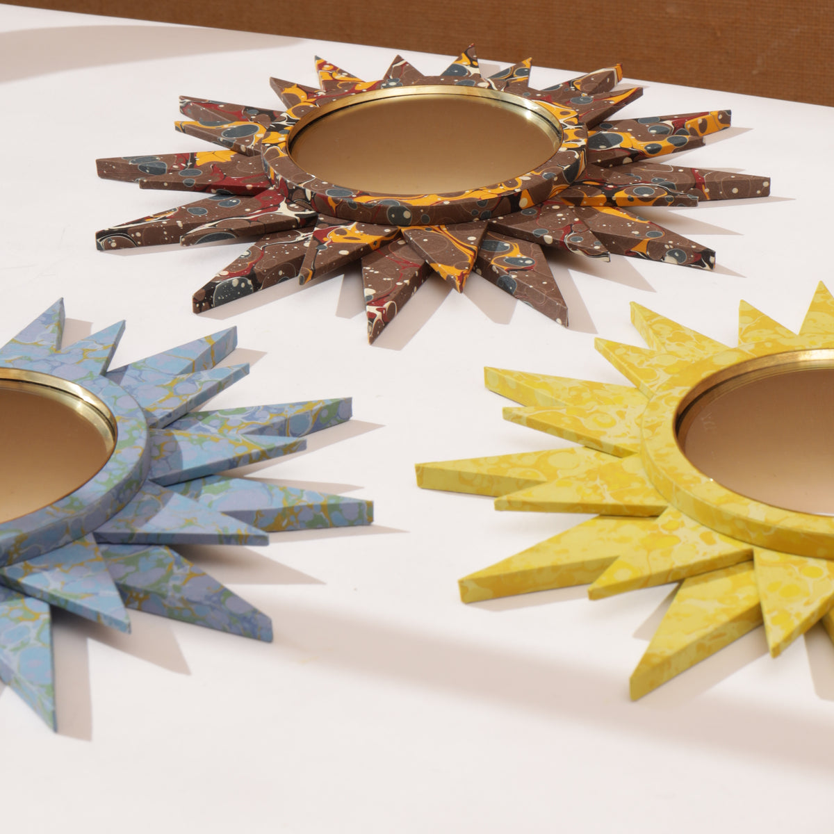 Star Mirror - Payhembury Brown Marble