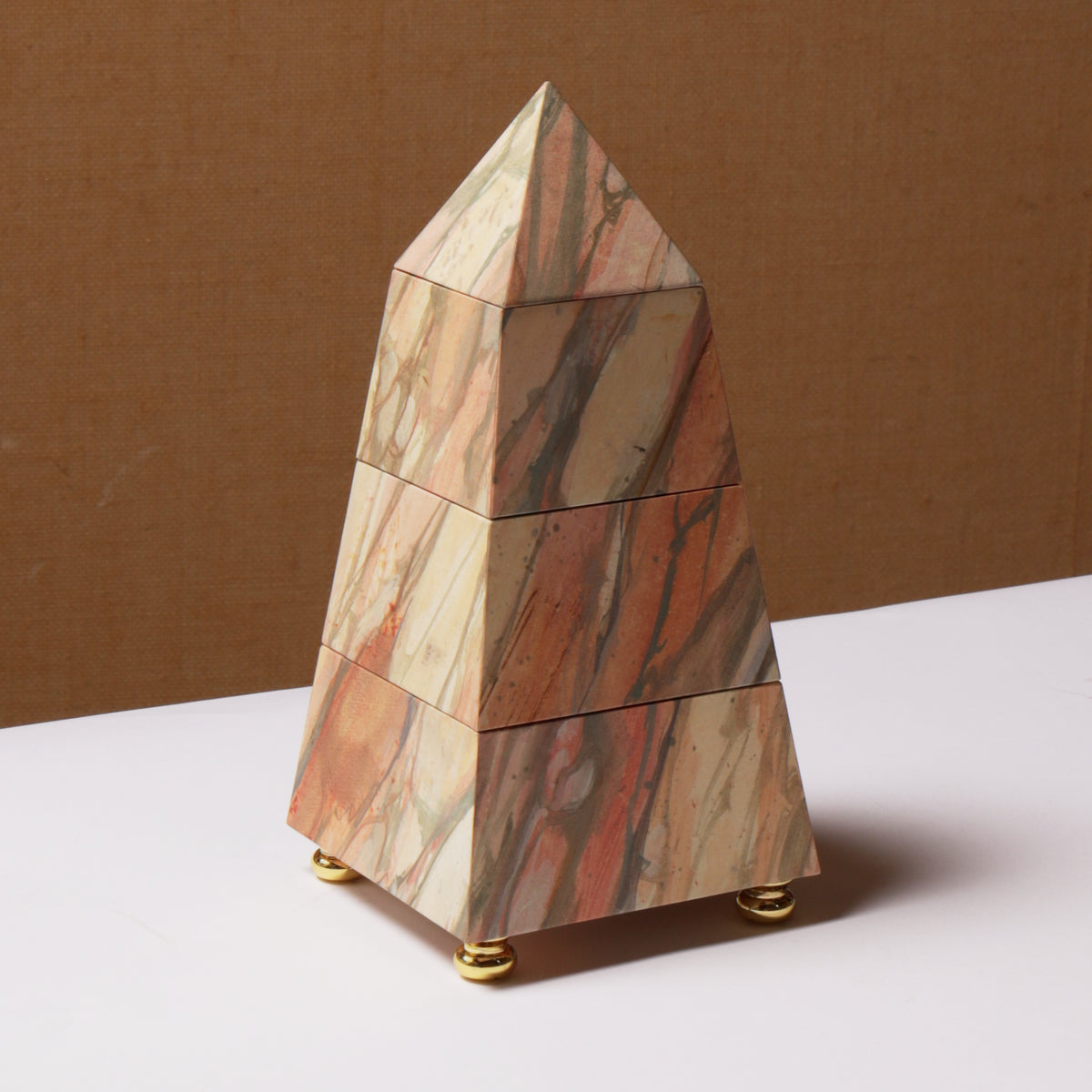 Obelisk Stacking Box - Norwegian Rose