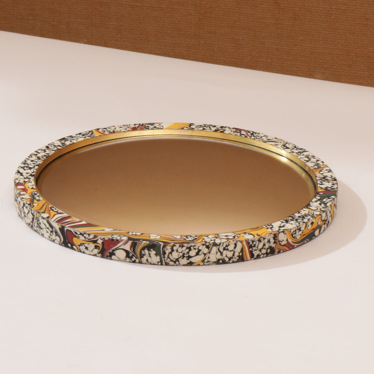 Simple Round Medium Convex Mirror - Payhembury Stone