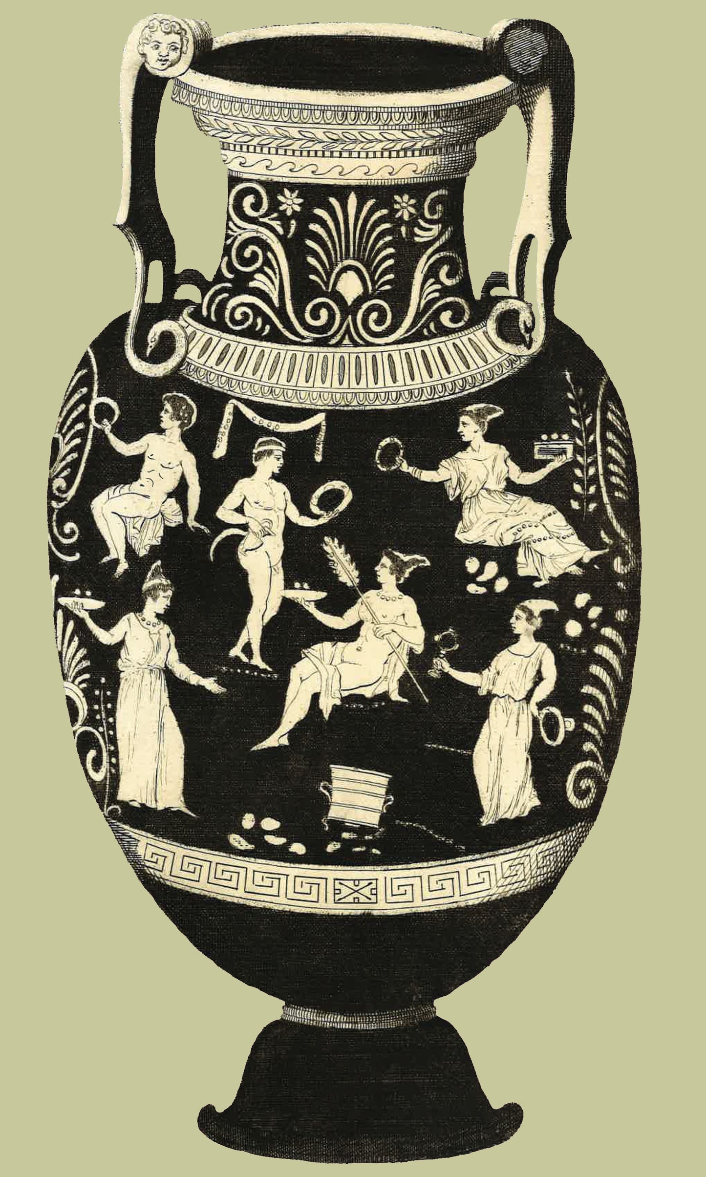 Greek Urn Print - Nectar III