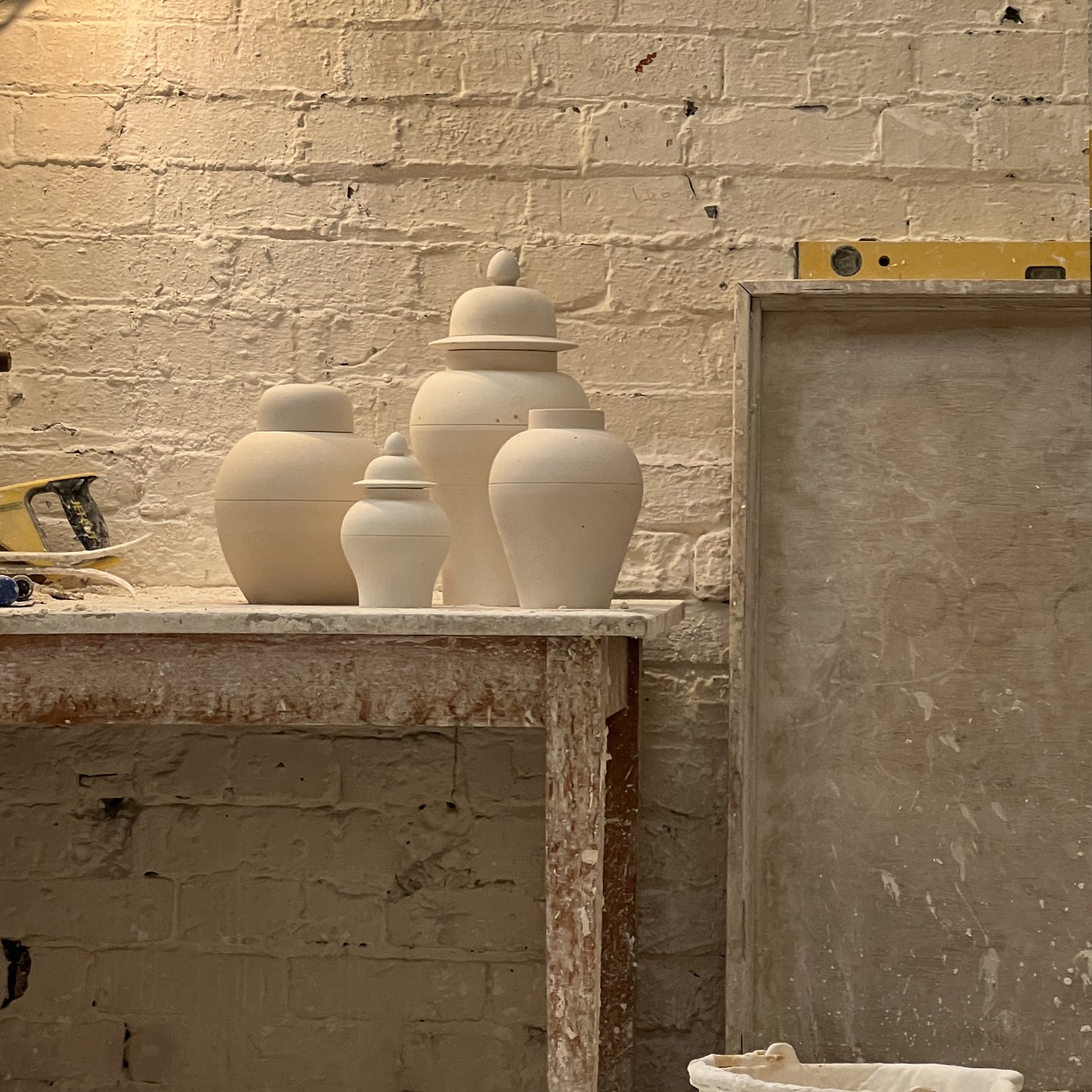P&H Creamware Ginger Jar