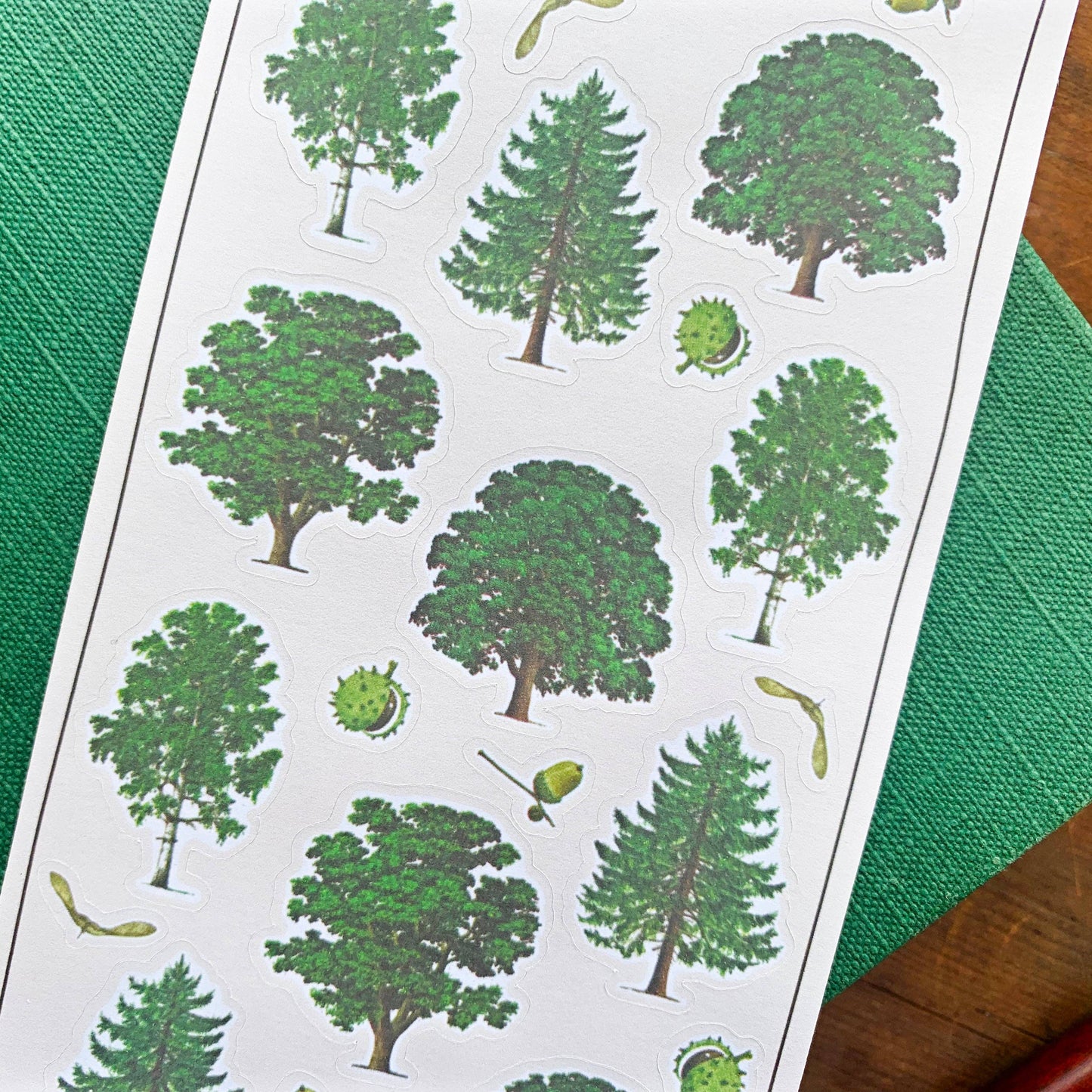 Vintage Trees Sticker Sheet