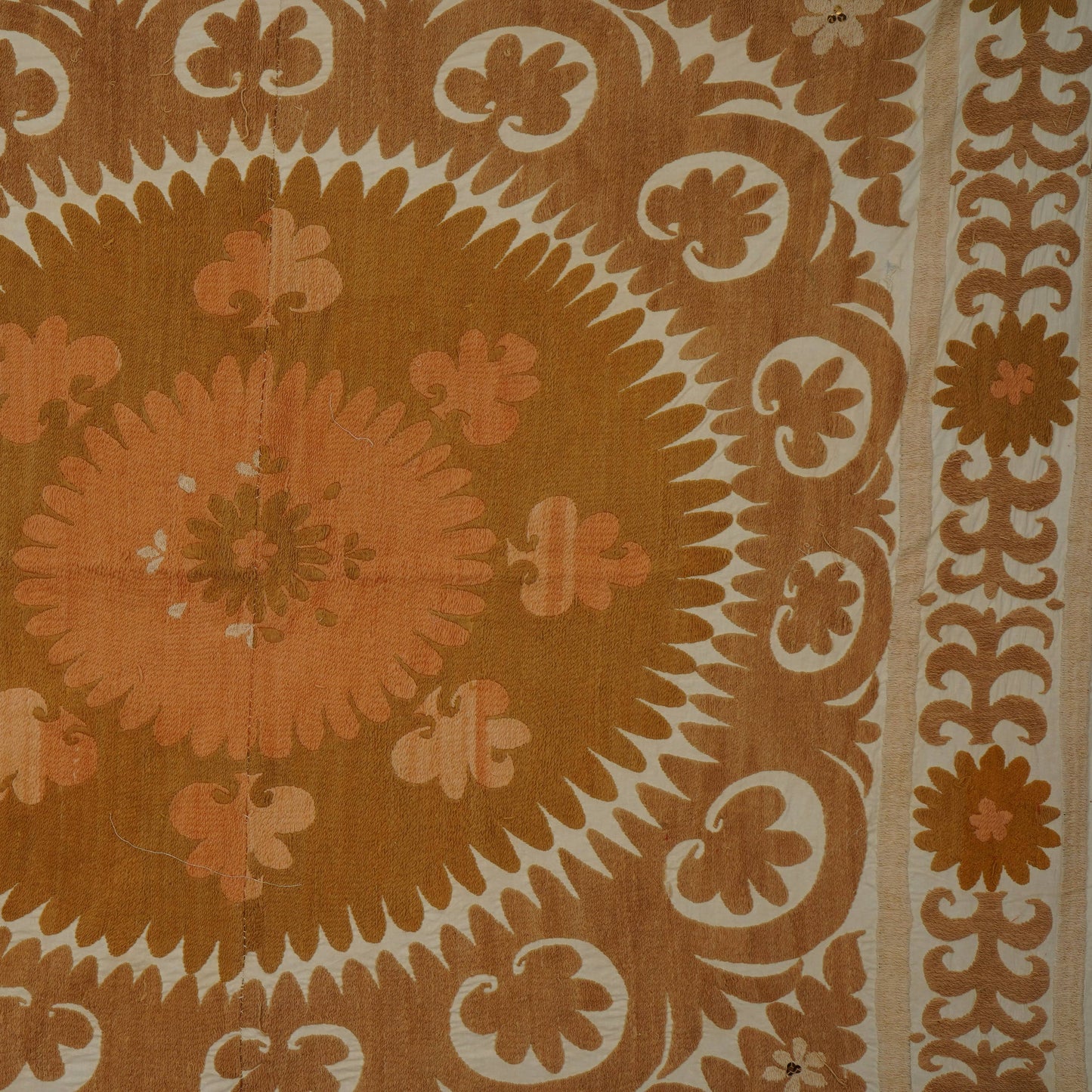 Handmade Vintage Suzani Throw - 132cm x 140cm
