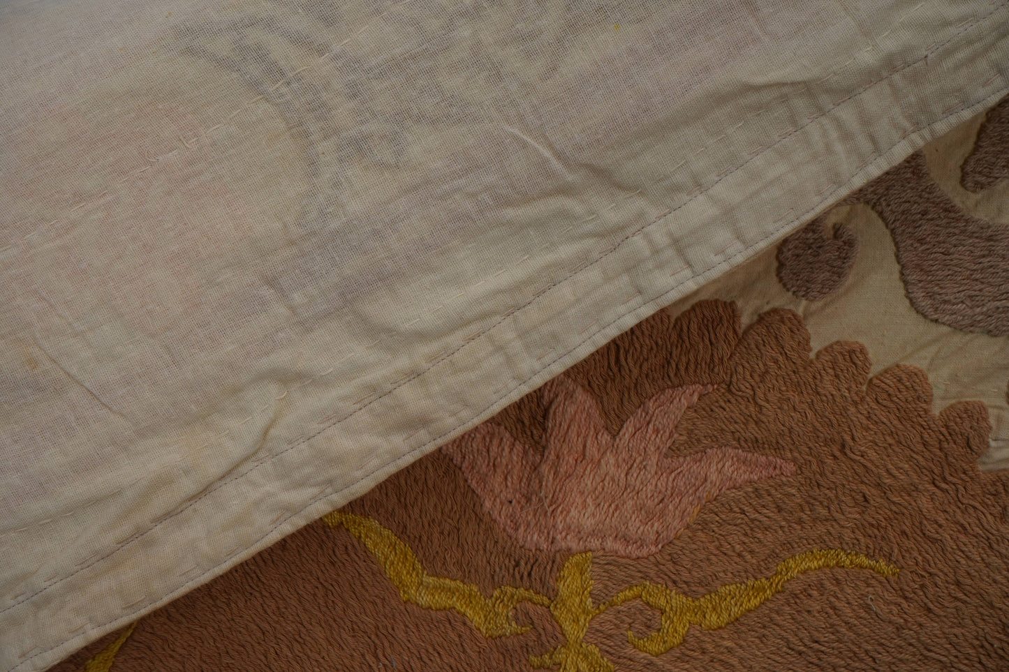 Handmade Vintage Suzani Throw - 114cm x 122cm