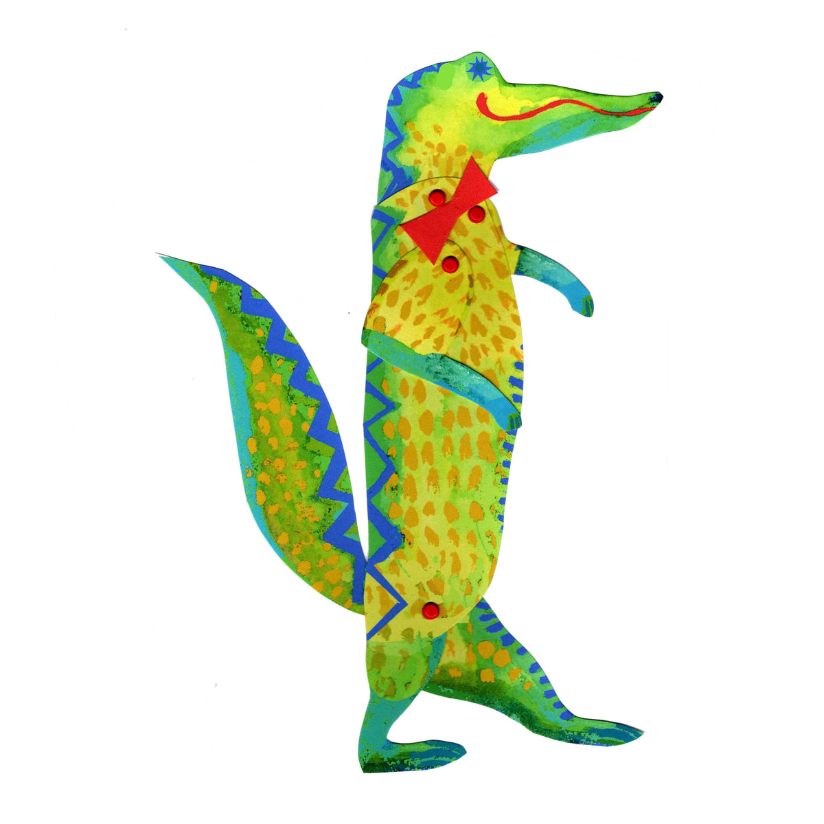 Cut & Make Paper Alligator Puppet