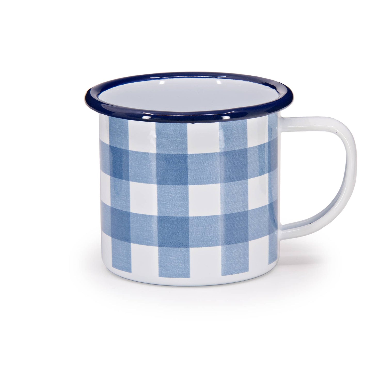 Max Humphrey x CCH Gingham Enamelware Mug: Yellow
