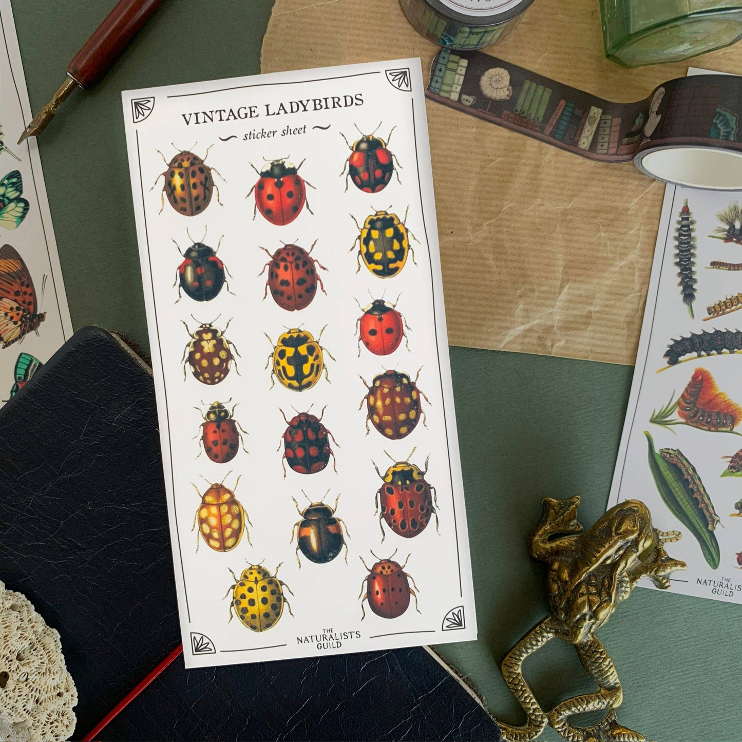 Vintage Ladybirds Sticker Sheet