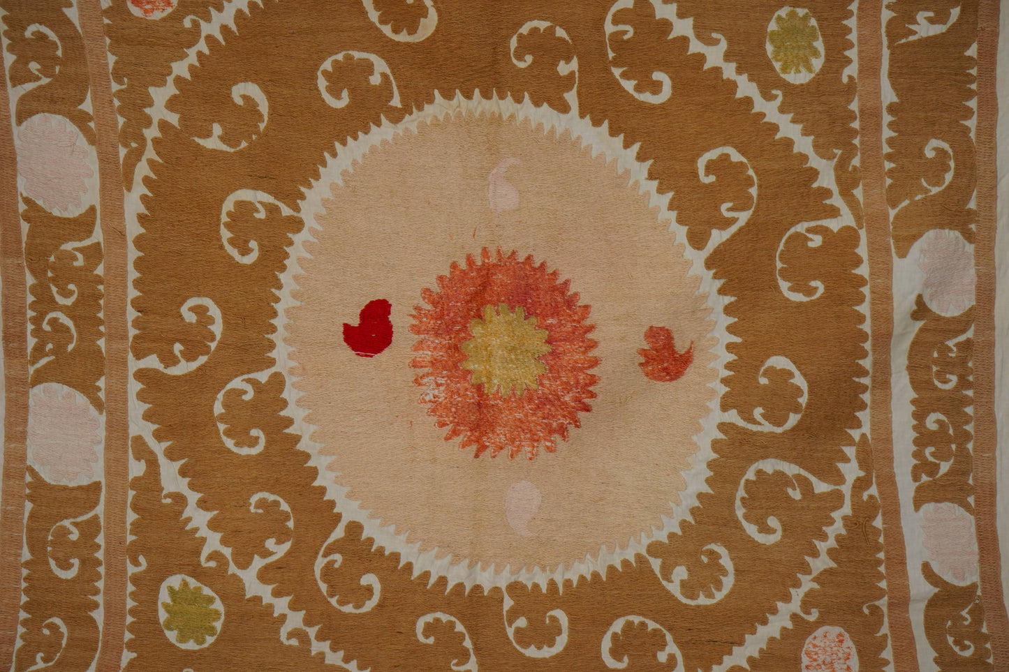 Handmade Vintage Suzani Throw - 130cm x 130cm