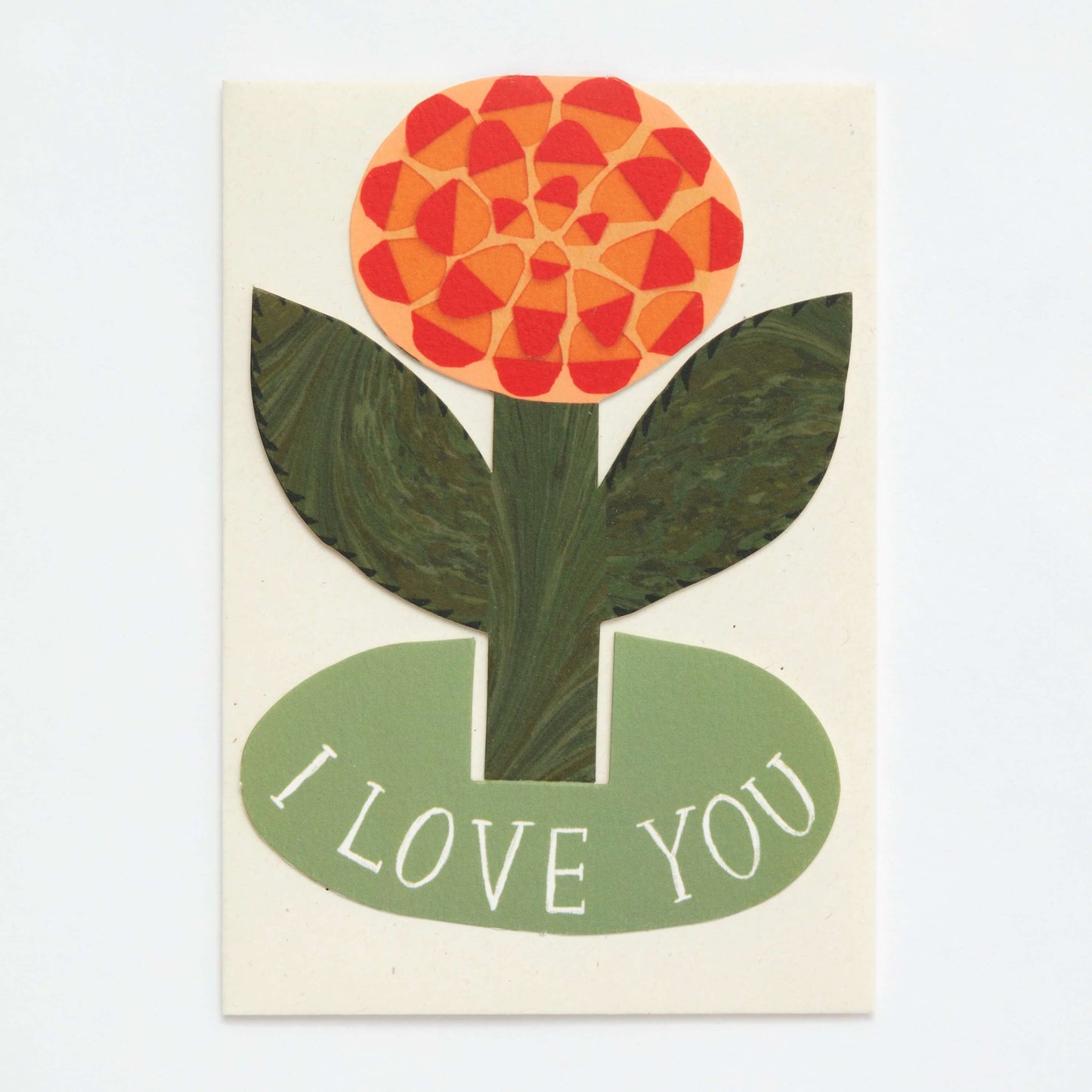 'I Love You' Rose Stand-Up Card