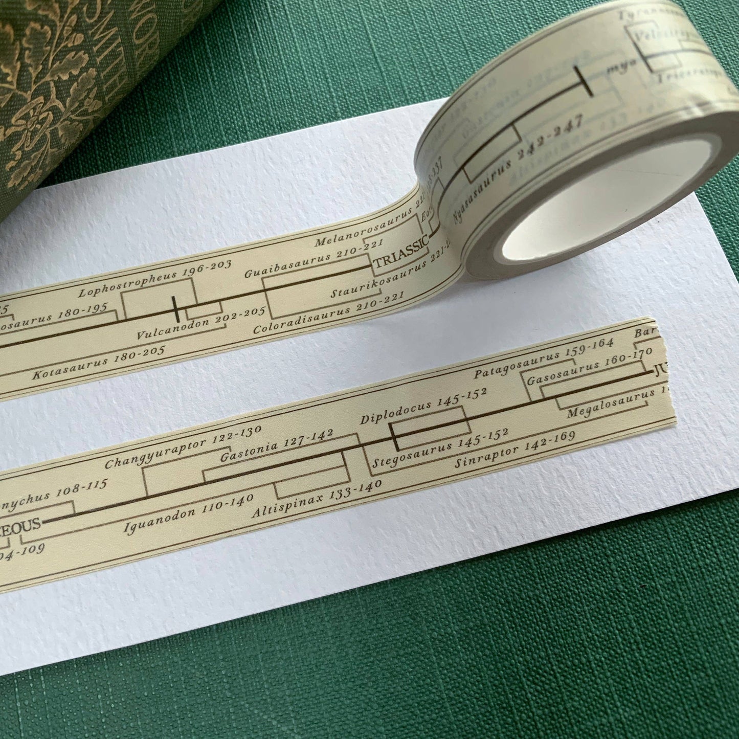 Dinosaur Timeline Washi Tape