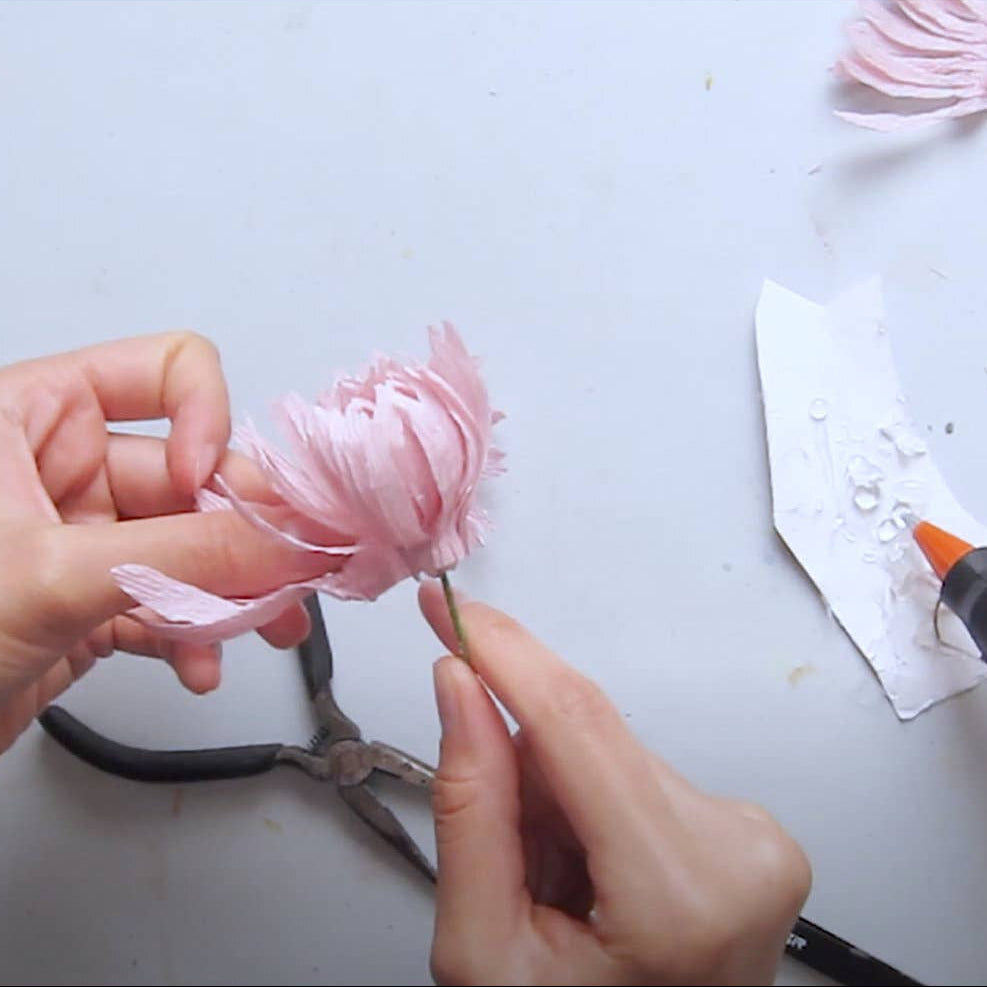 Make Your Own Crepe Paper Chrysanthemum Flower