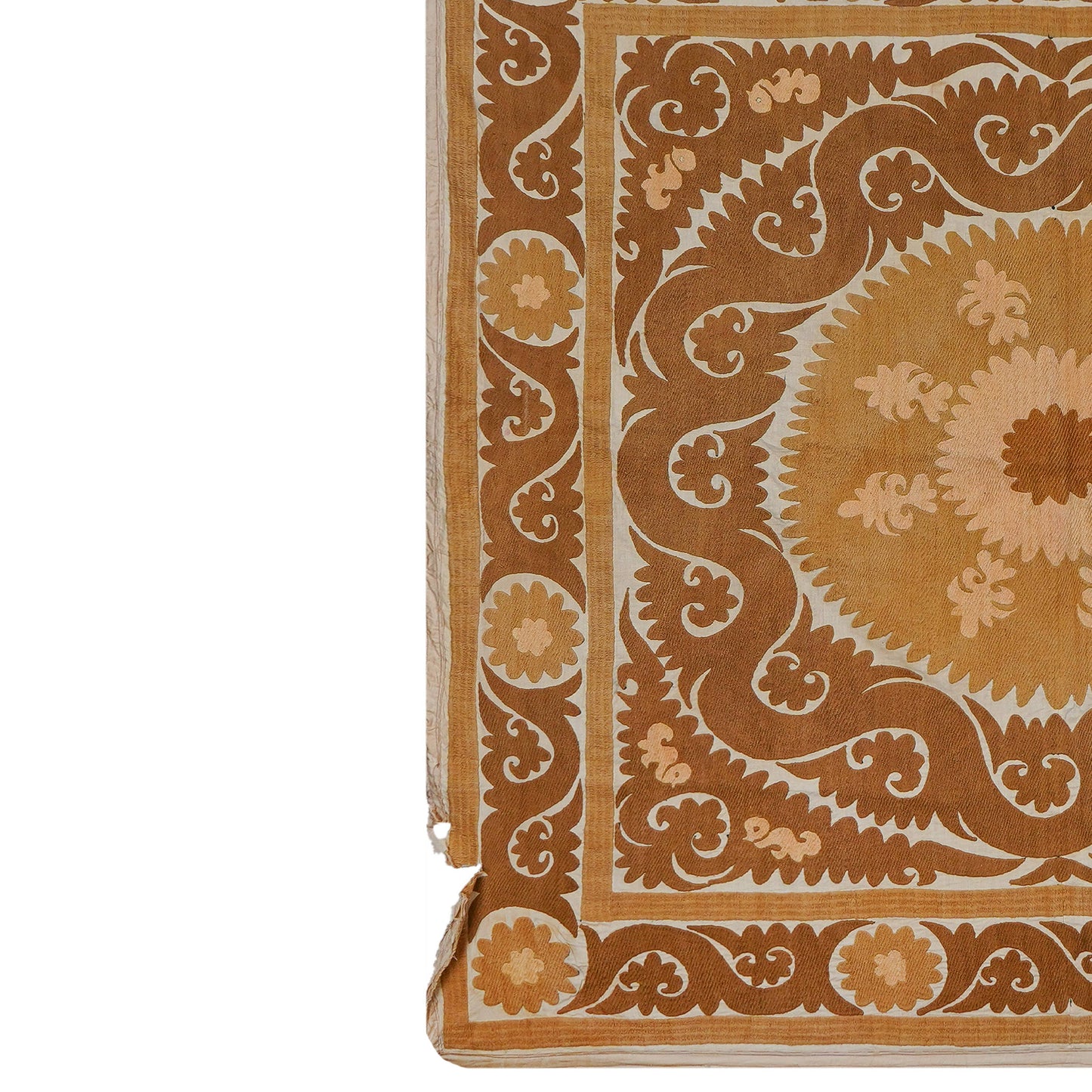 Handmade Vintage Suzani Throw - 138cm x 144cm