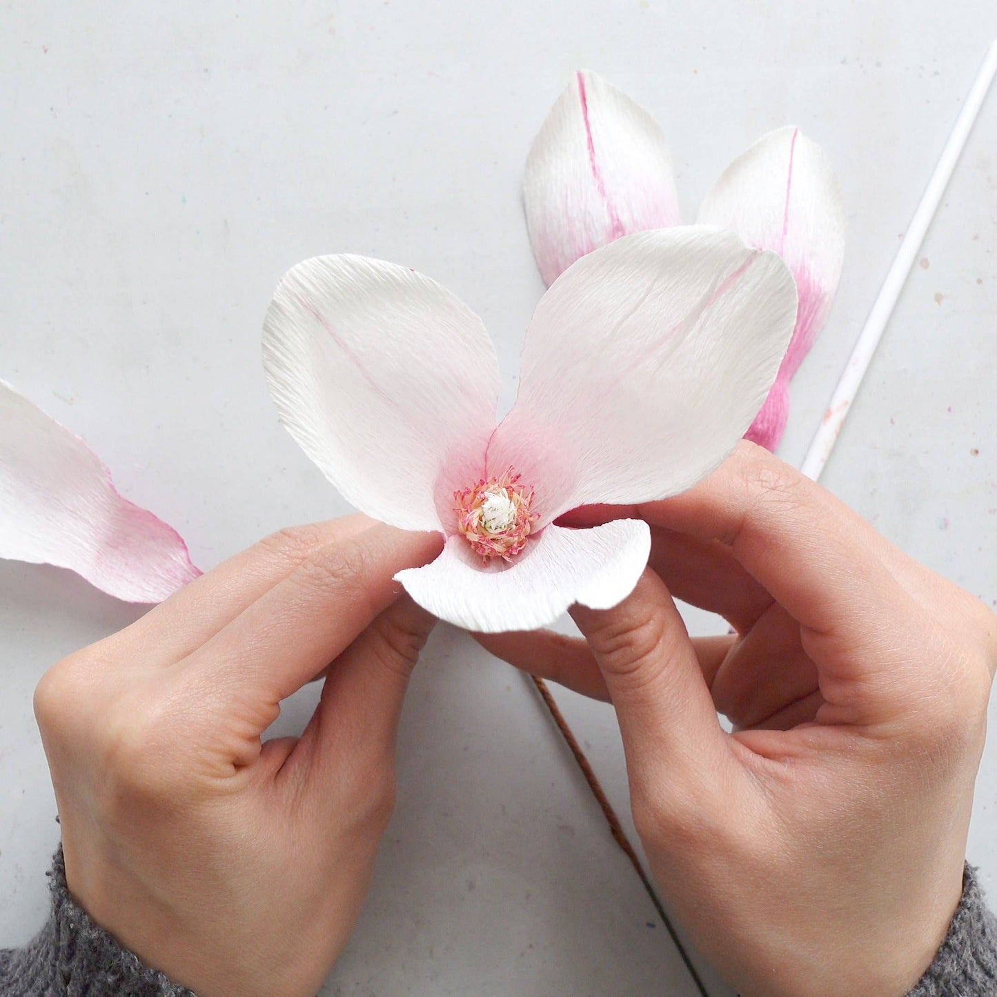 Make Your Own Crepe Paper Magnolia