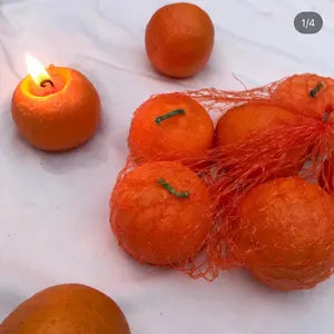 Large Orange Candle