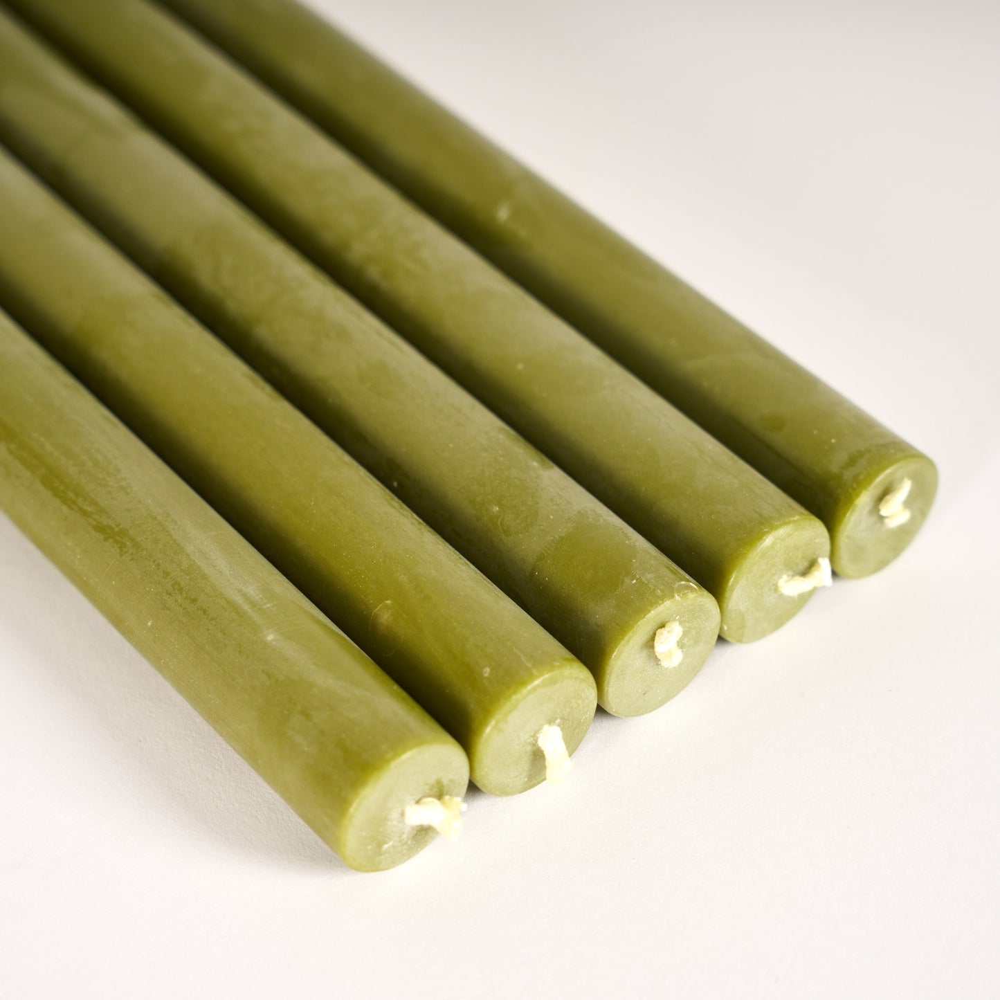 Olive Green Dinner Candles - Pack of 25