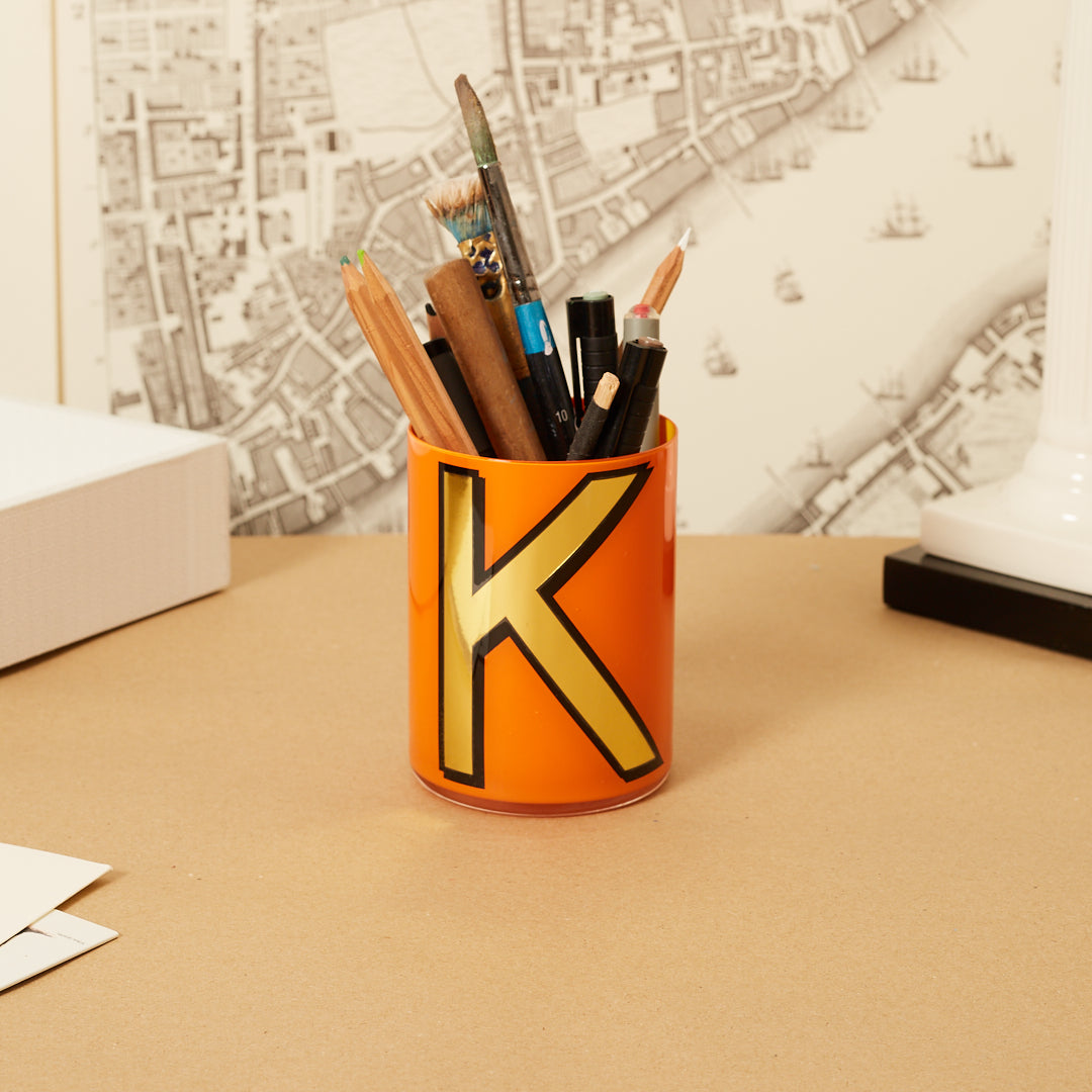 Alphabet Brush Pot - O