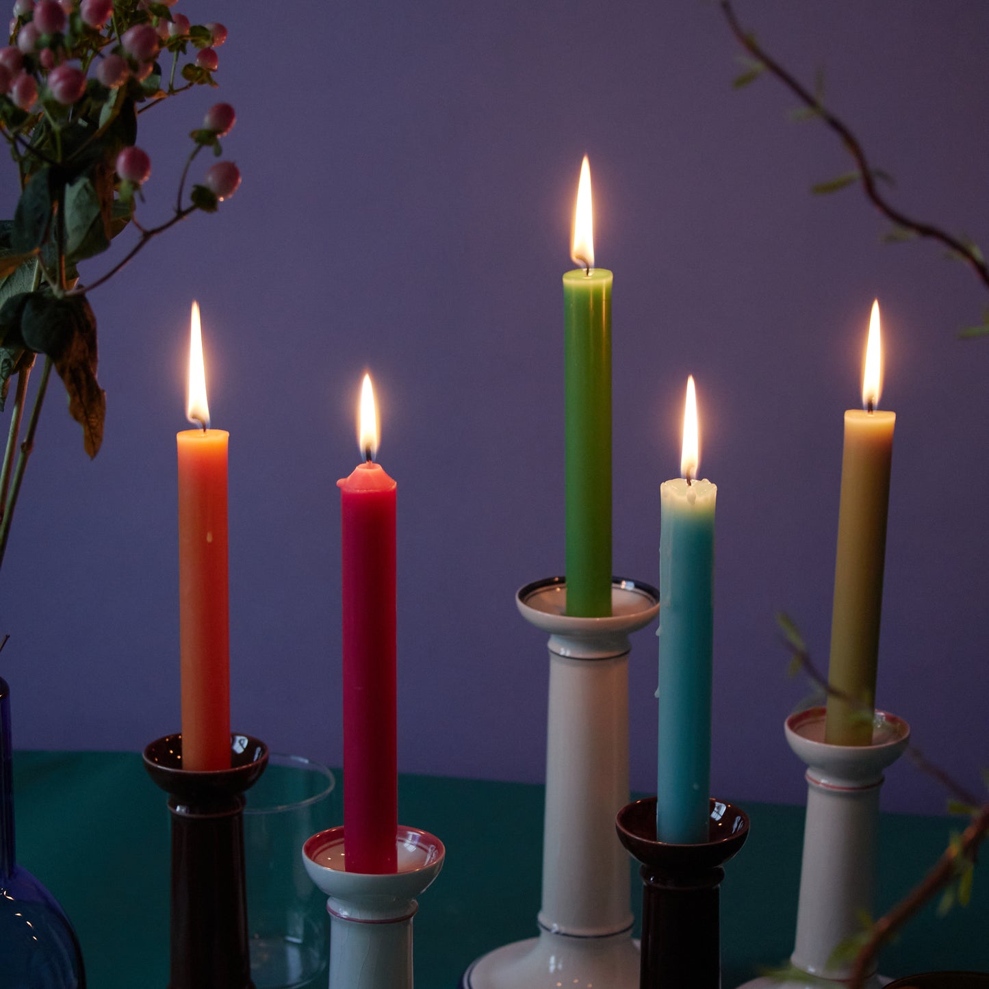 Gris Dinner Candle - pack of 12
