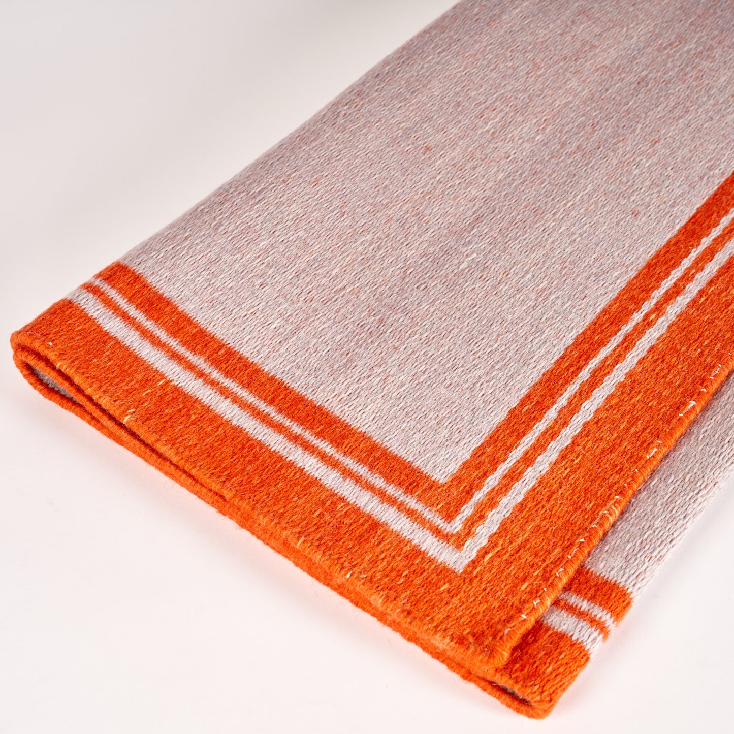 Lilac & Orange Borders Reversible Rug