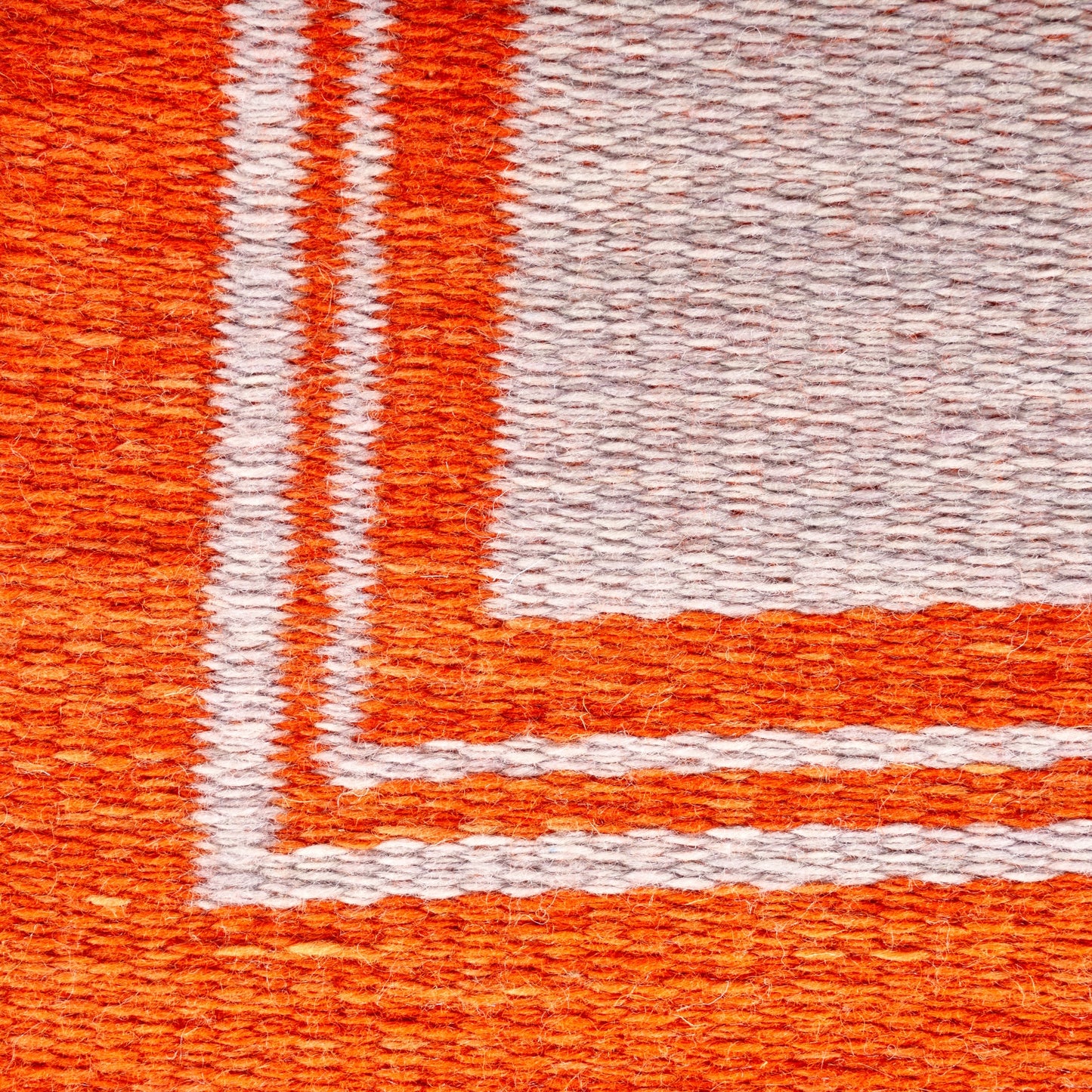 Lilac & Orange Borders Reversible Rug