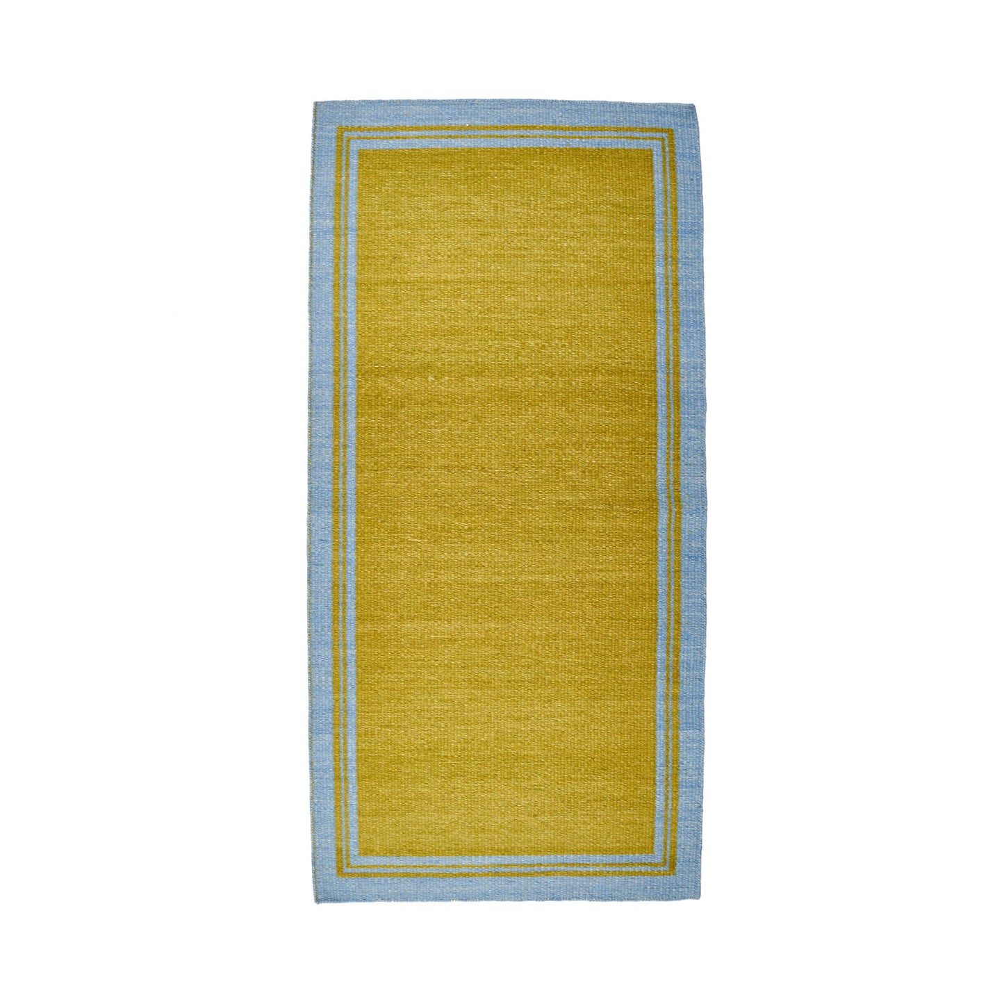 Blue & Green Borders Reversible Rug