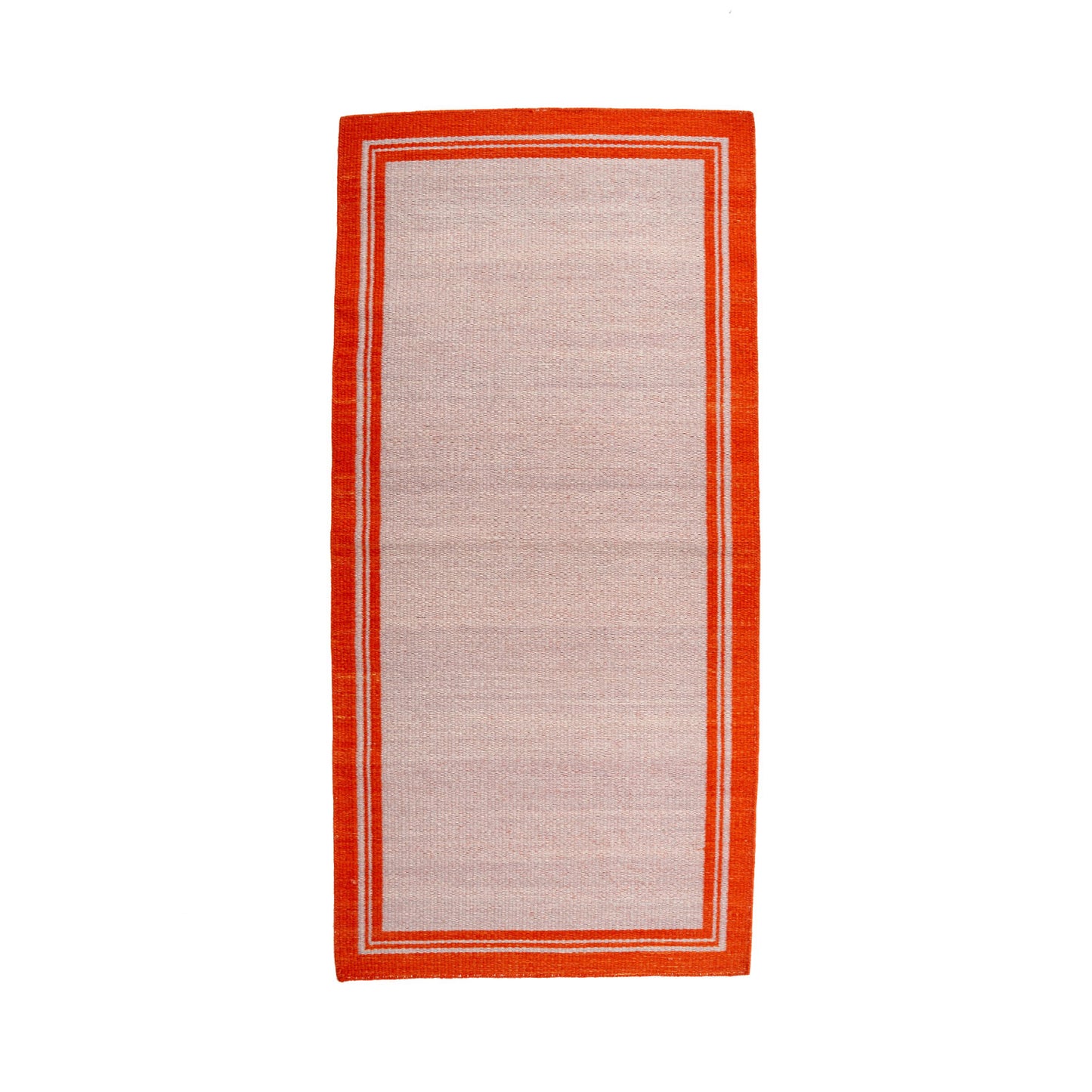 Lilac & Orange Borders Reversible Rug